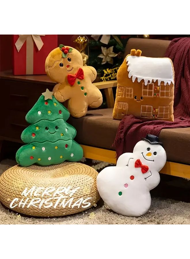 Gingerbread Man Plush Toy Christmas Tree Ornament Carnival Decor Gift - Image 2