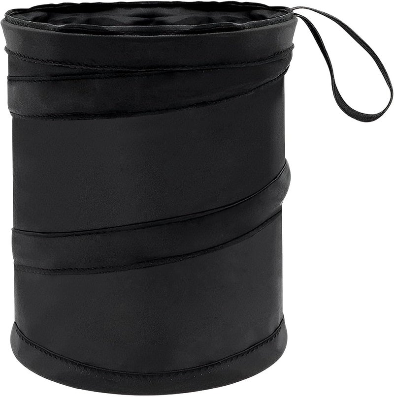 Distorris Foldable Auto Car Bin Bag - Black Portable Waterproof Trash Storage - Image 1