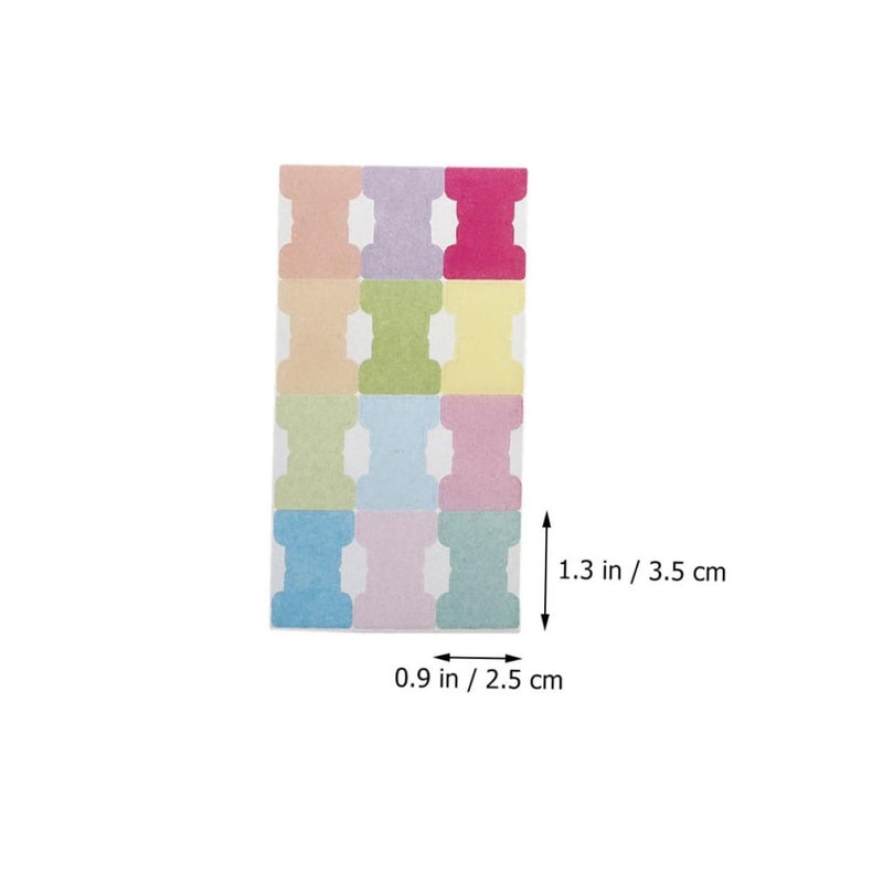 Writable Self Adhesive Index Tabs 12 Sheets Page Markers For Document Organization - Image 3