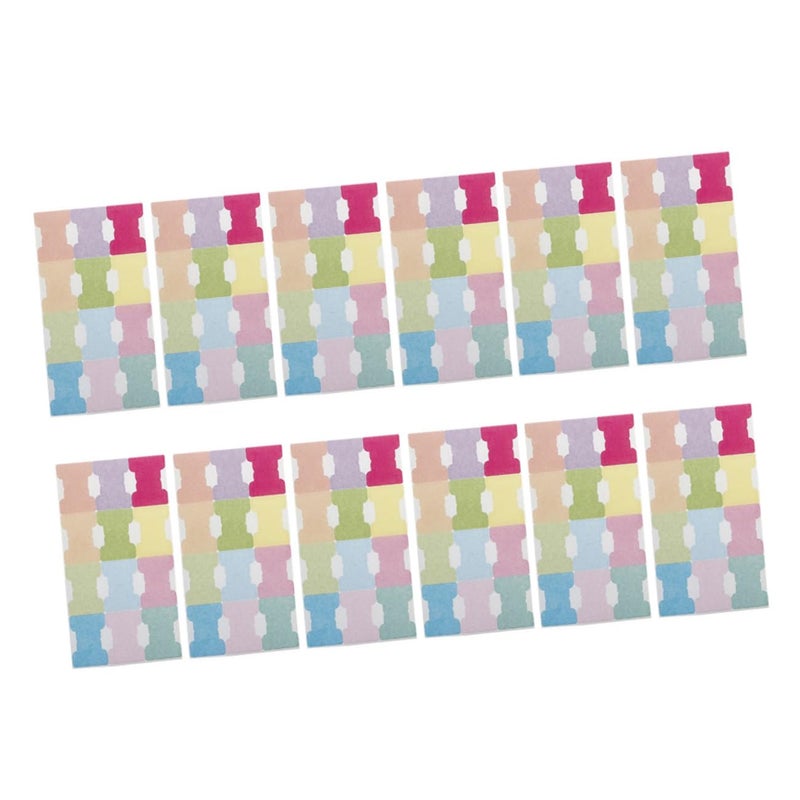 Writable Self Adhesive Index Tabs 12 Sheets Page Markers For Document Organization - Image 2