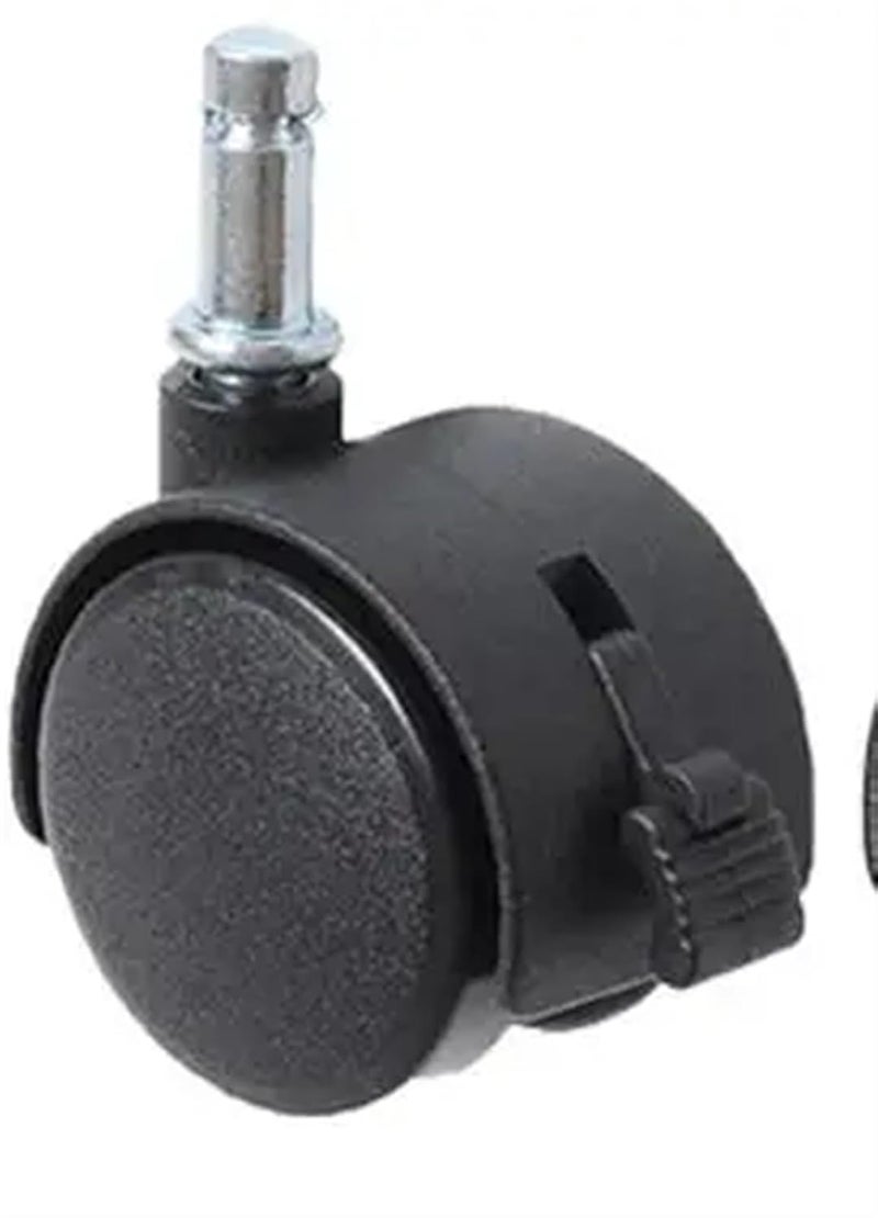 AOKLEY 1 5 Inch Nylon Furniture Casters With Brake 4Pcs Plunger Brake - Image 2