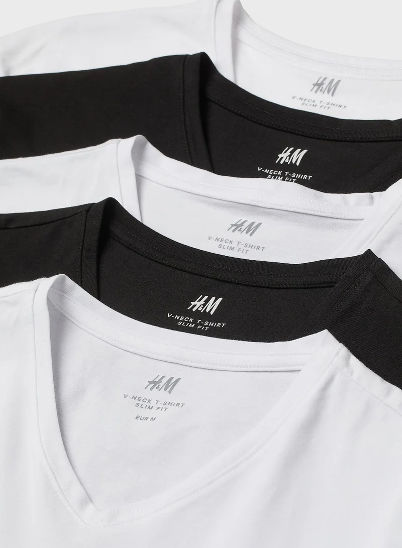 H&M 5 Pack Crew Neck T-Shirt