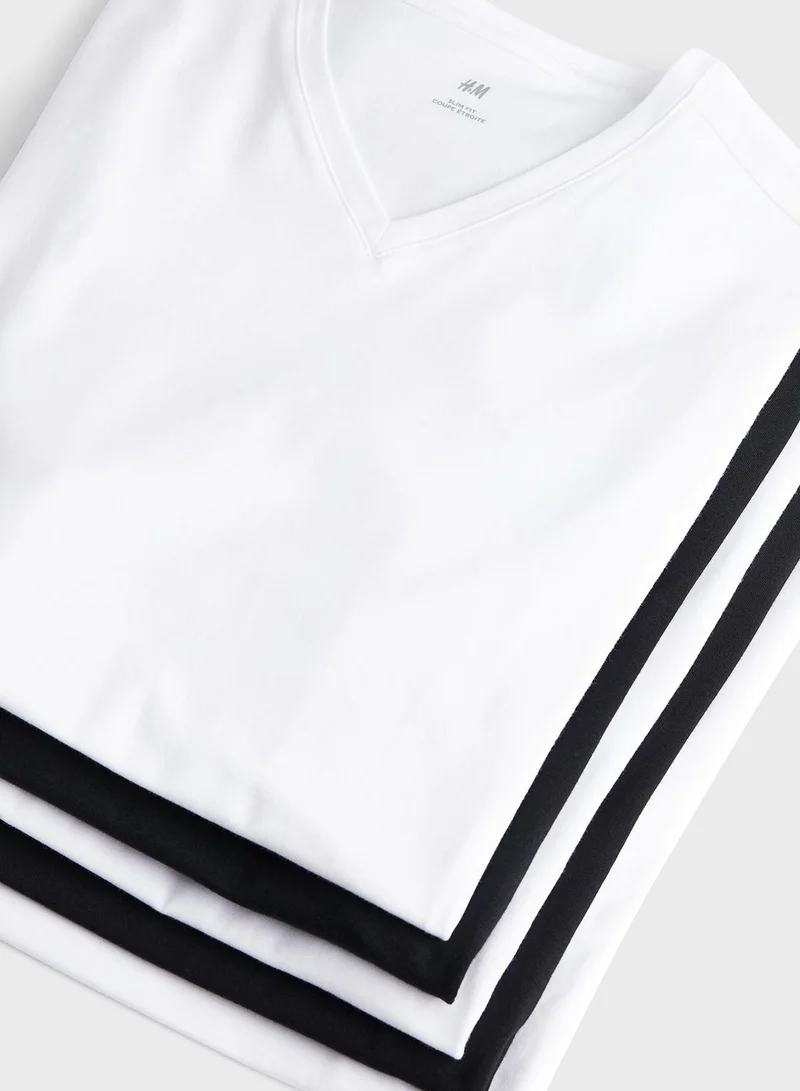 H&M 5 Pack Crew Neck T-Shirt