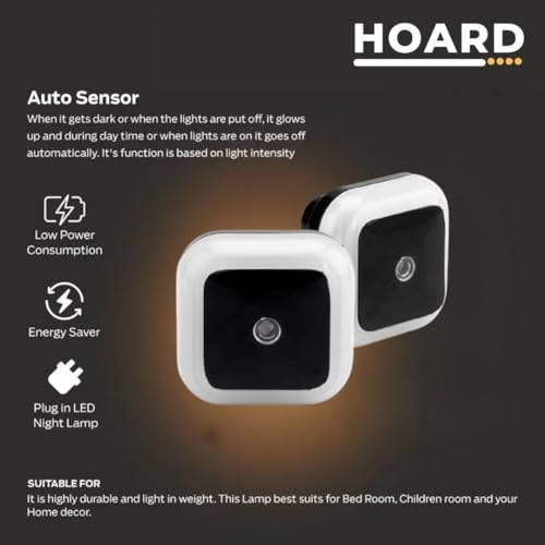 HOARD Sense Light 0.5W Sensor Smart LED Night Lamp (Warm White) - Image 3