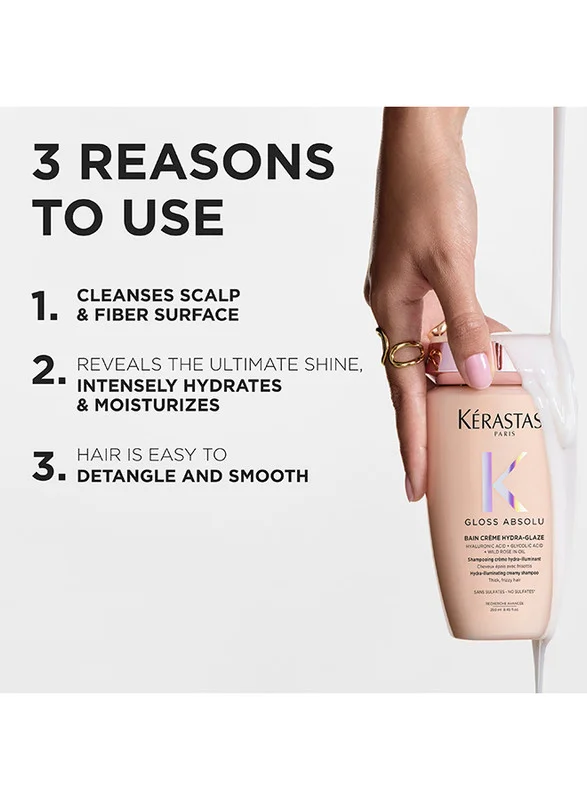 KERASTASE  Kérastase Bain Creme Hydra-Glaze Shampoo, 250ml for Women | Best Price UAE