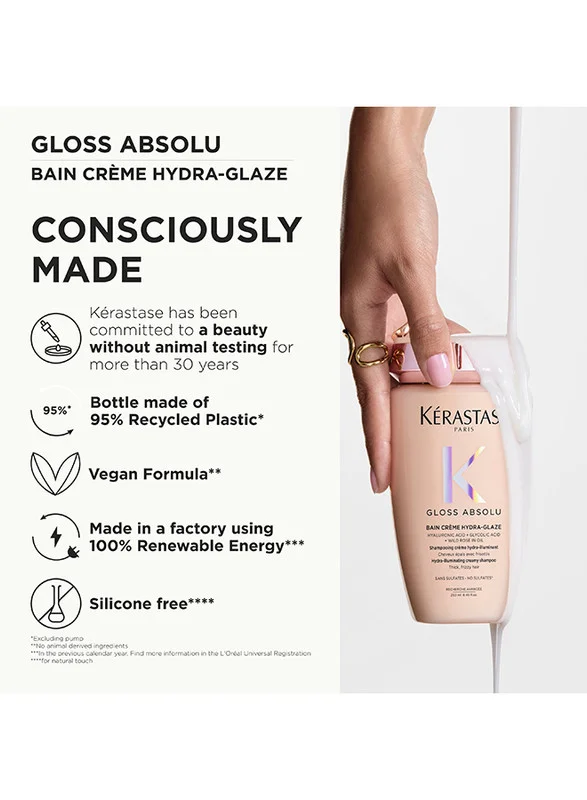 KERASTASE  Kérastase Bain Creme Hydra-Glaze Shampoo, 250ml for Women | Best Price UAE