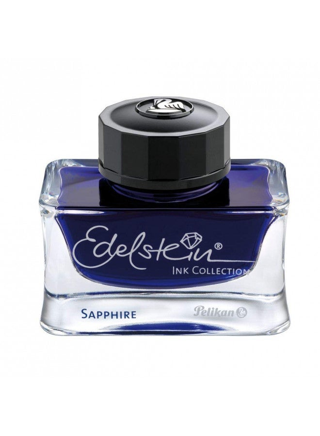 Pelikan Edelstein Bottled Ink for Fountain Pens, Sapphire, 50ml, 1 Each (339390)