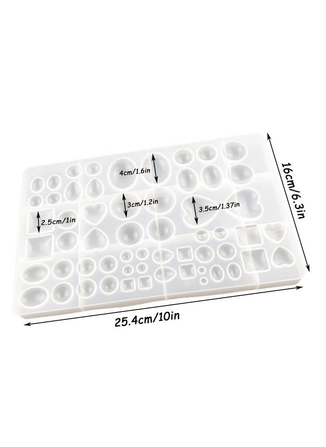 Tenalleys - Silicone Resin Jewelry Casting Mold Resin Jewelry Molds For Diy Artcraft Project Crafting Gift Pendant Pendant Earrings Making Large - Image 1