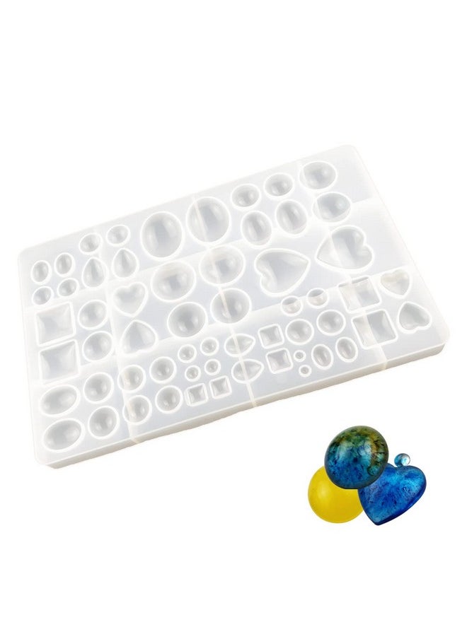 Tenalleys - Silicone Resin Jewelry Casting Mold Resin Jewelry Molds For Diy Artcraft Project Crafting Gift Pendant Pendant Earrings Making Large - Image 1