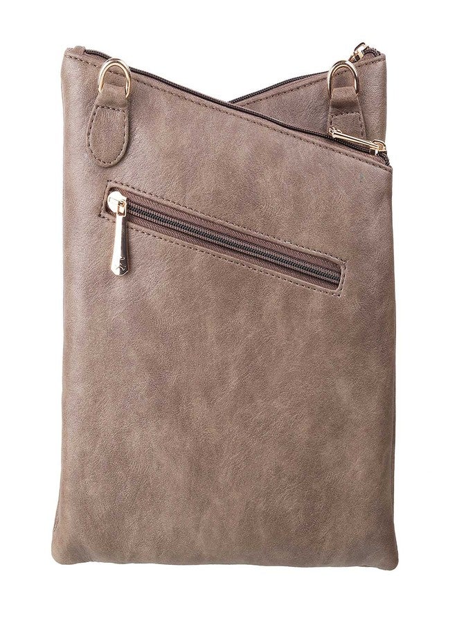 Mochi Women Brown Zip Top Sling Bag (66-7211) - Image 4