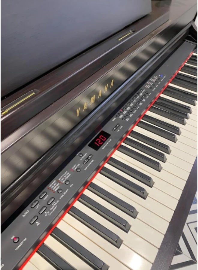 YAMAHA بيانو ياماها كلافينوفا CLP 470 الرقمي بتشطيب من خشب الورد - Image 3