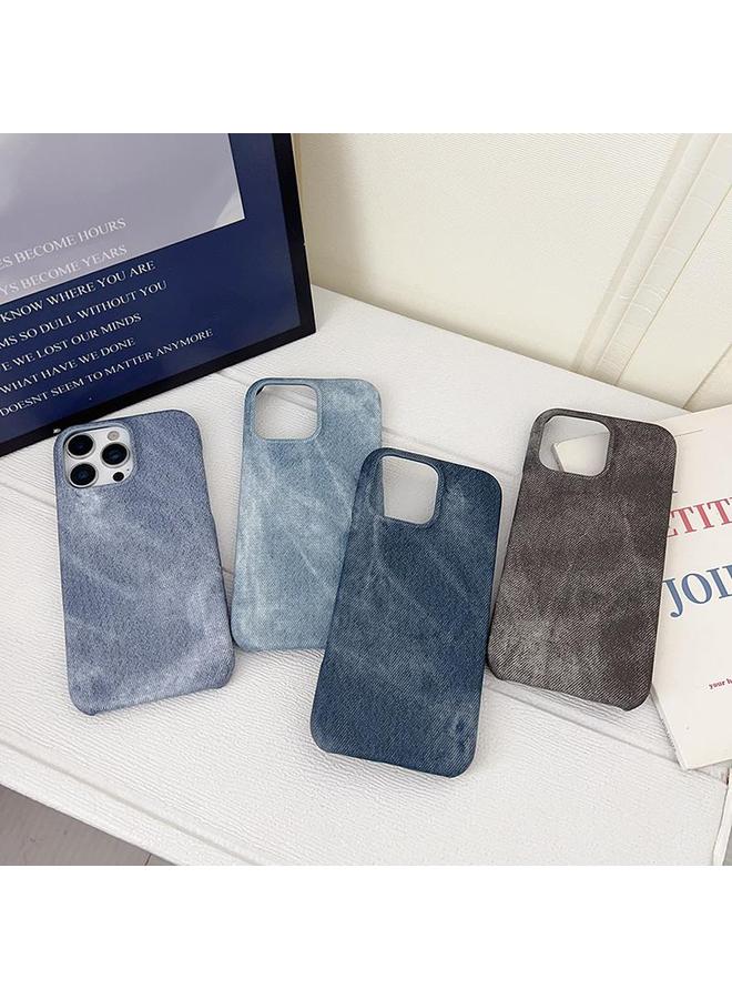 زبون جراب لهاتف iPhone 12 / 12 Pro Denim MagSafe المغناطيسي PC + جراب هاتف PU - Image 2