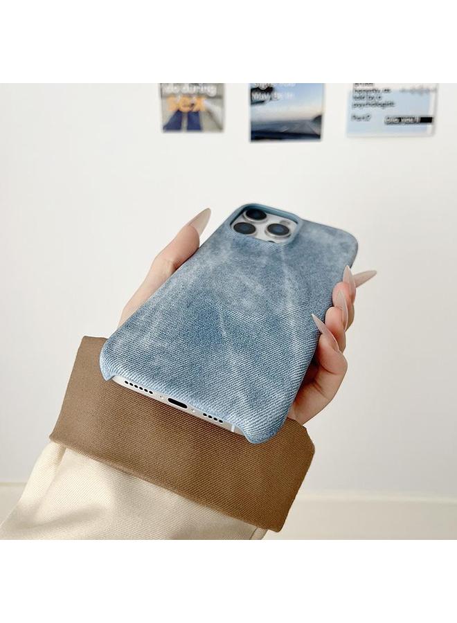 زبون جراب لهاتف iPhone 12 / 12 Pro Denim MagSafe المغناطيسي PC + جراب هاتف PU - Image 4