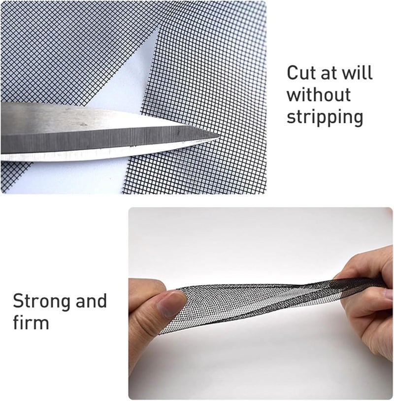 Window Screen Replacement Kit Window Screen Roll Safety Ventilation Mesh for Garden Animal Cage Cabinets Mesh(0.9x1m) - Image 4
