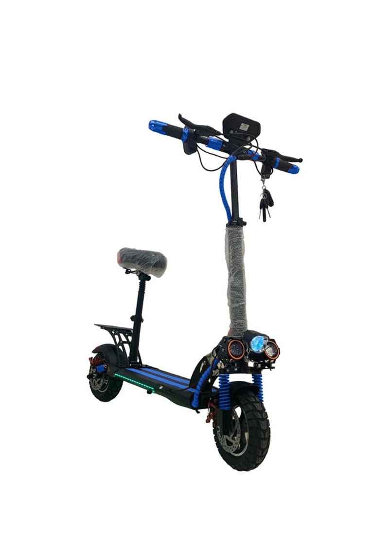 Winner Sky - Electric Scooter E10 with Speed Metre Screen, 1000W Motor, Full Foldability, 48V 13Ah Battery, Anti-Theft Remote Control Blue - Image 1
