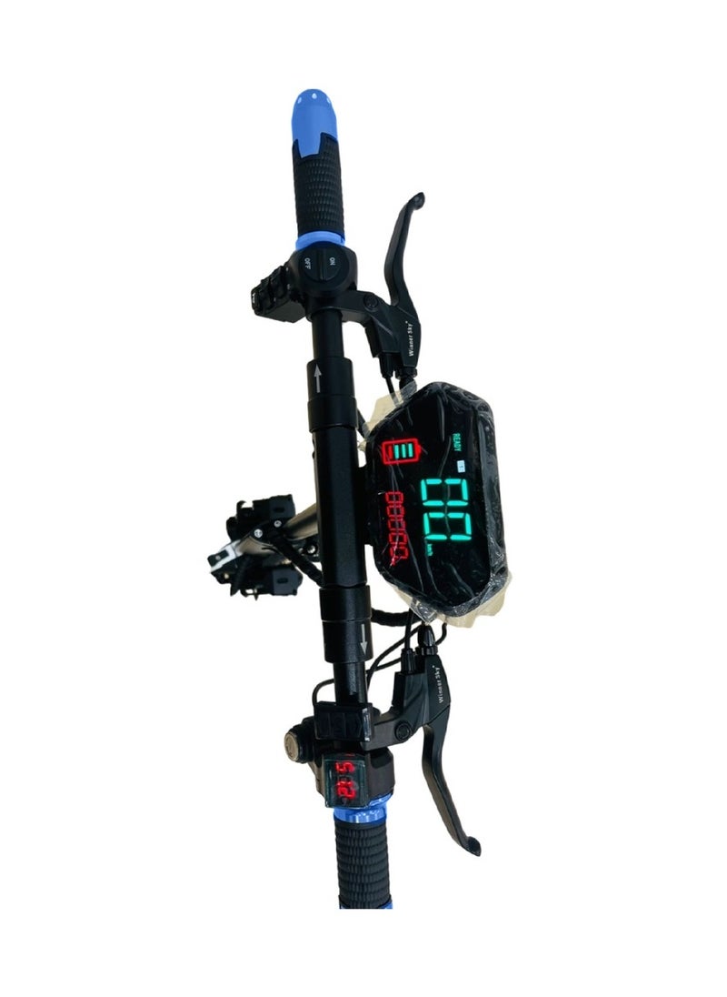 Winner Sky - Electric Scooter E10 with Speed Metre Screen, 1000W Motor, Full Foldability, 48V 13Ah Battery, Anti-Theft Remote Control Blue - Image 1