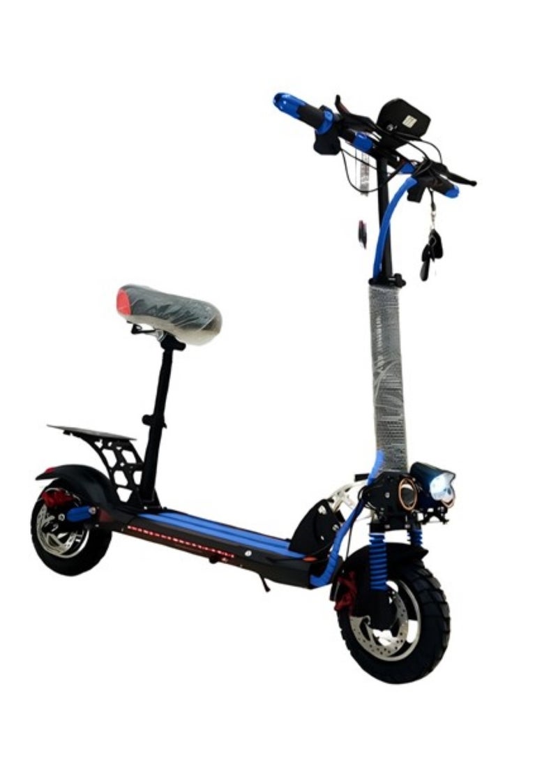 Winner Sky - Electric Scooter E10 with Speed Metre Screen, 1000W Motor, Full Foldability, 48V 13Ah Battery, Anti-Theft Remote Control Blue - Image 1