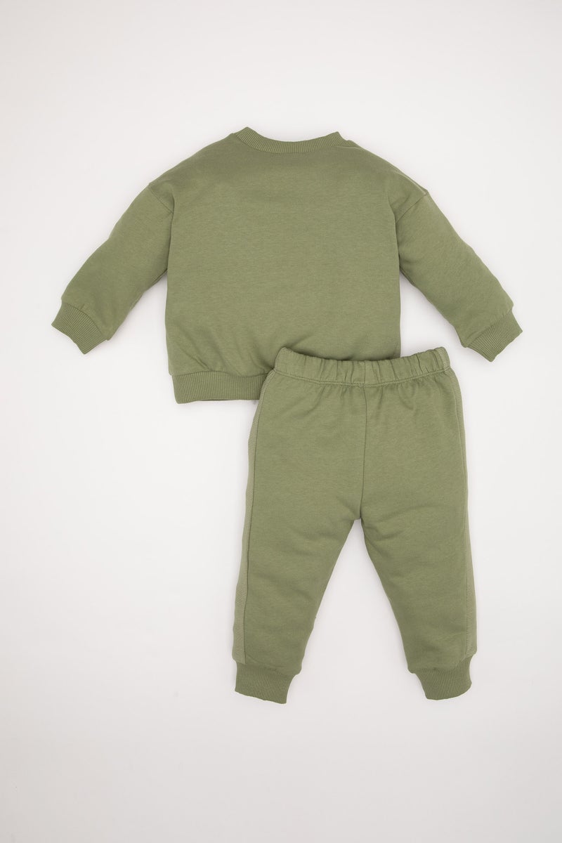 DeFacto Baby Boy 2 piece Regular Fit Crew Neck Slogan Set - Image 5