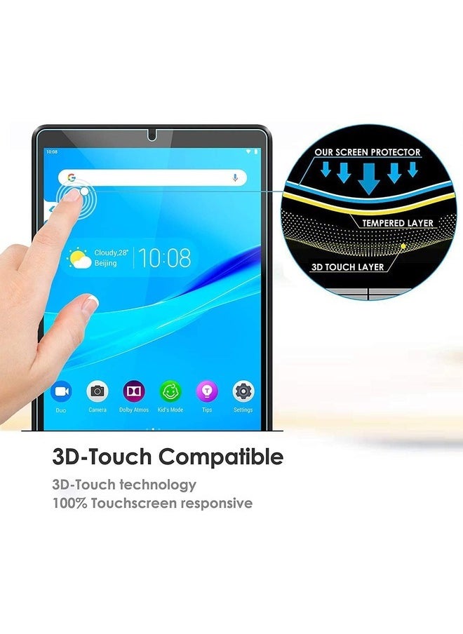 Lenovo Tab M8-HD 2019 Screen Protector, 9H Hardness Premium Tempered Glass with Scratch Resist Anti Fingerprint HD Film 2.5D Round Edge for Lenovo Tab M8 (8.0") TB-8505F /TB-8505X