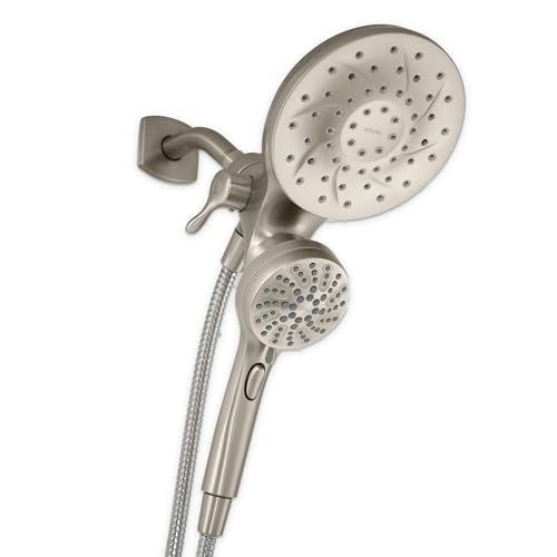 Moen 26009SRN Engage Magnetix 2-in-1 Combo Rain Showerhead with Detachable Handheld Shower Spray, Featuring Magnetic Docking System, Spot Resist Brushed Nickel - Image 1