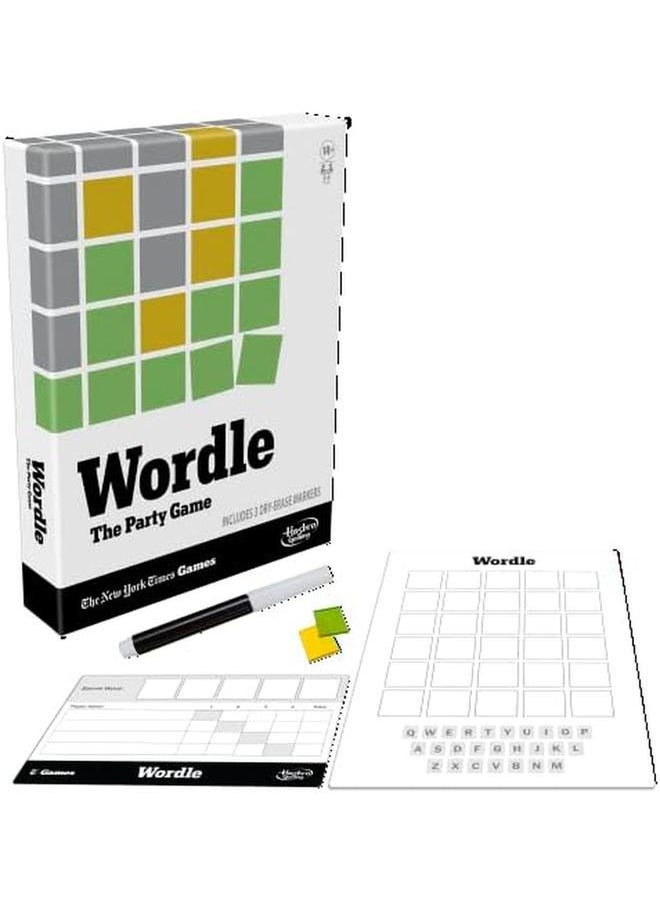 هاسبرو - جيمينج - لعبة Wordle The Party لعدد 2 إلى 4 لاعبين مستوحاة من نيويورك تايمز لعبة Wordle لعبة الكلمات، لعبة داخلية للأعمار من 12 عامًا فما فوق - Image 1