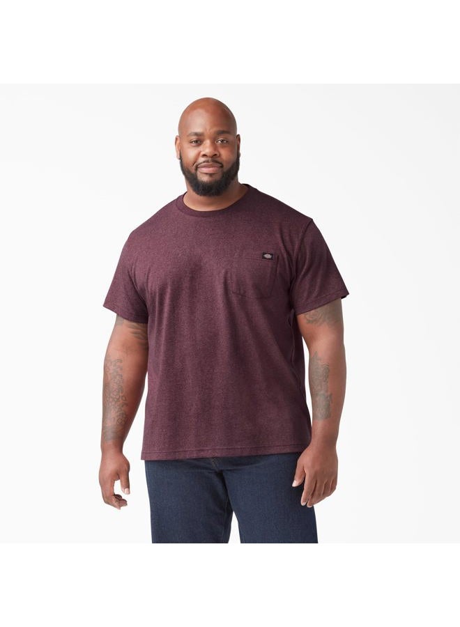 Dickies Men's Heavyweight Crew Neck Short Sleeve Tee, Burgundy Heather, 4XL (Big) - Image 5