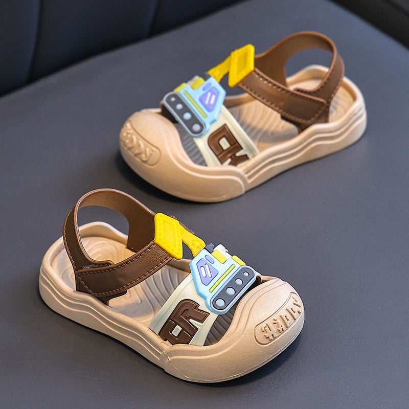 Children'S Sandals 2025 Fashion Mid-Big Children'S Beach Shoes Girls' Korean Style Soft Sole Children'S Shoes Trendy - Image 5