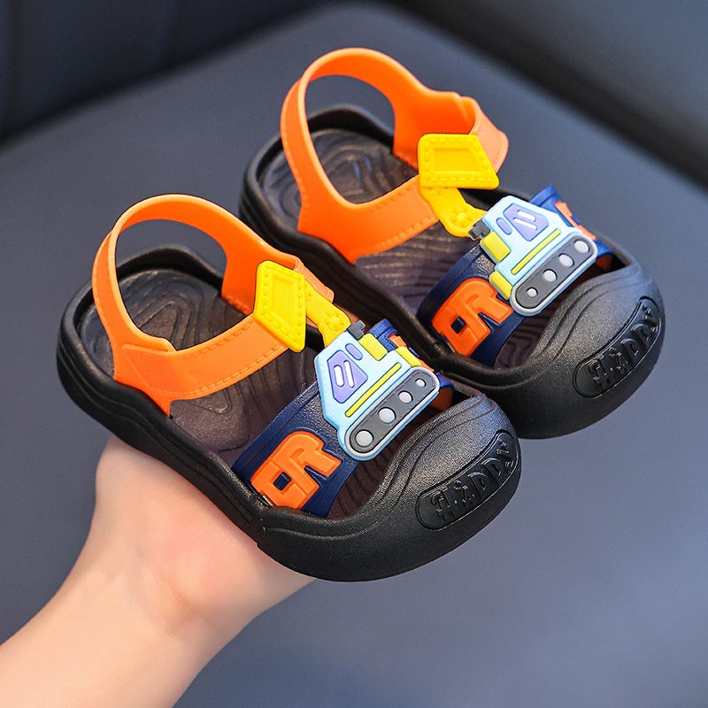 Children'S Sandals 2025 Fashion Mid-Big Children'S Beach Shoes Girls' Korean Style Soft Sole Children'S Shoes Trendy - Image 1
