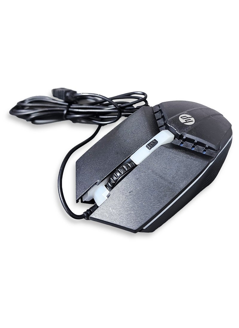 HP Optical Mouse Gaming 4 Button , 7 coLor Led 1600DPi - BLack G270  - Image 2