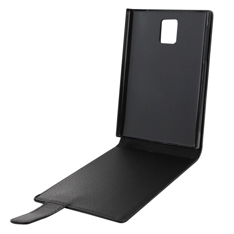 Vertical Flip Magnetic Snap Leather Case For Blackberry Passport / Q30(Black) - Image 5