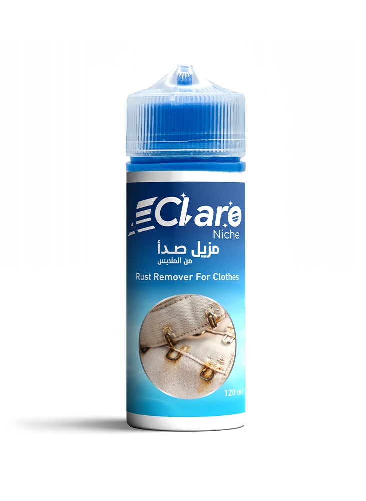 Claro Claro Niche Rust Stain Remover – Powerful Formula for Removing Rust Stains from Fabrics – Safe & Effective – 120ml  - Image 1