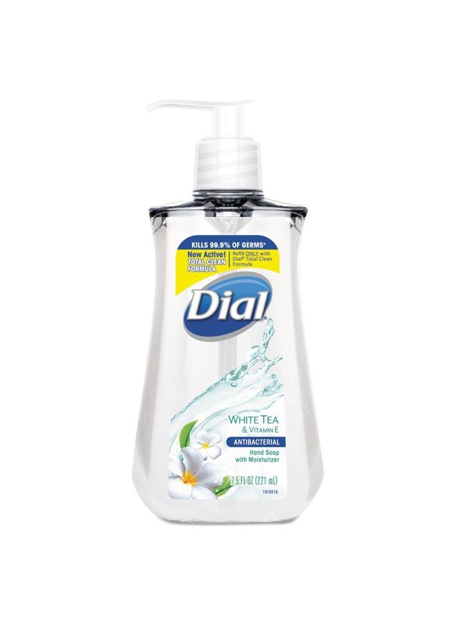 Antimicrobial Liquid Soap, 7 1/2 oz Pump Bottle, White Tea