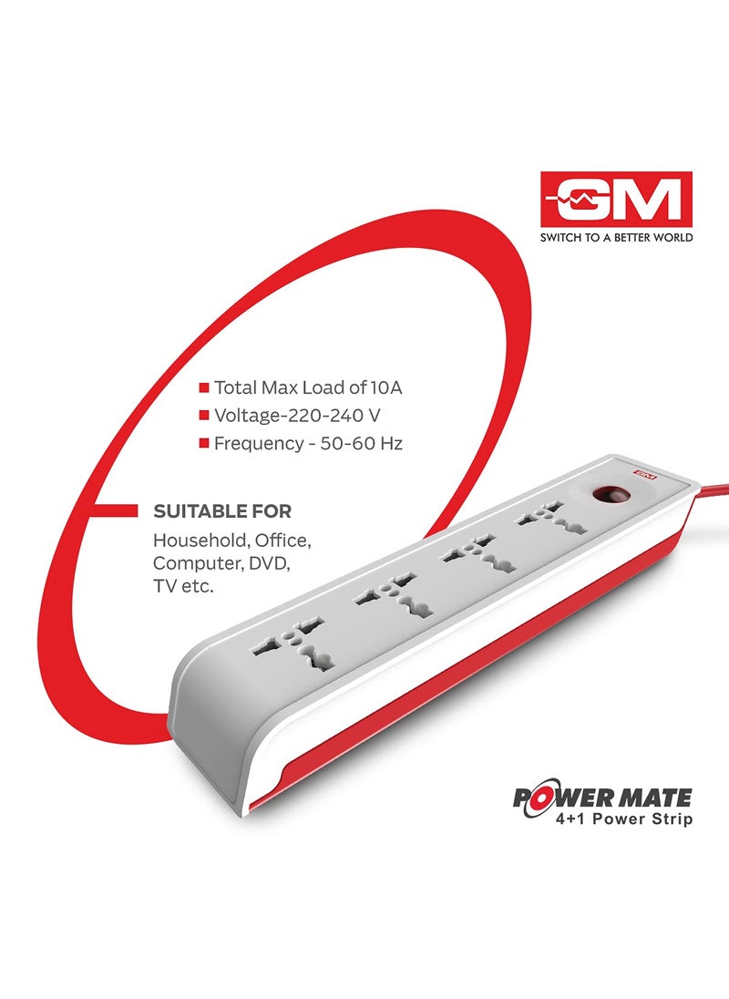 GM GM 3068 Power Mate 41 Power Strip with Master Switch Indicator International Socket  - Image 4