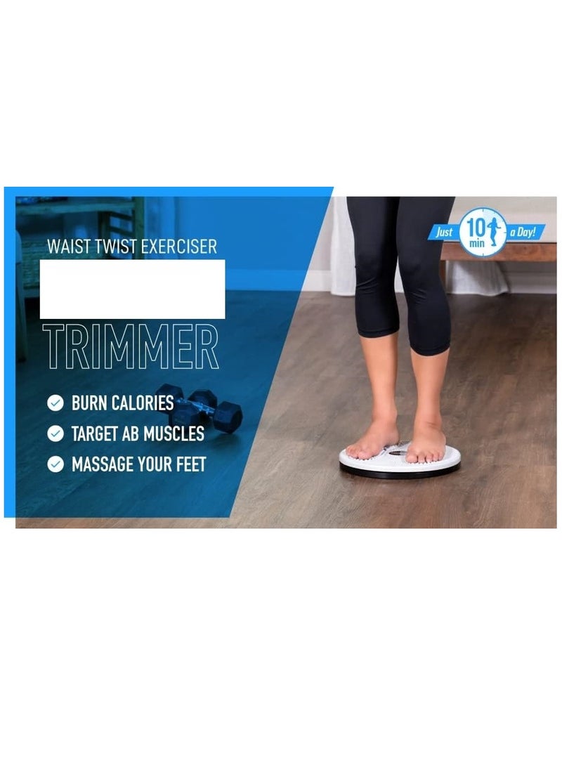 ALLKING - Tummy Twister Abdominal ABS Exerciser Body Toner Fat Buster Oblique Workout Perfect Waist Trimmer Exerciser Home Gym Equipment for Men and Women (Blue) (Colour/Packaging Style may vary) - Image 1