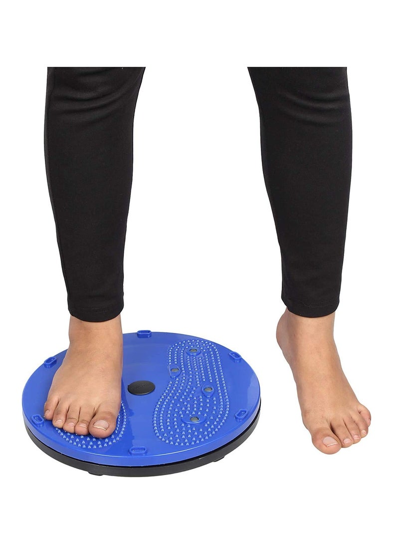 ALLKING - Tummy Twister Abdominal ABS Exerciser Body Toner Fat Buster Oblique Workout Perfect Waist Trimmer Exerciser Home Gym Equipment for Men and Women (Blue) (Colour/Packaging Style may vary) - Image 1
