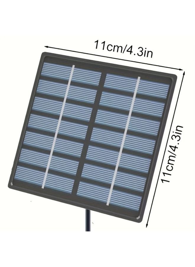 مضخة نافورة تعمل بالطاقة الشمسية باللون الأسود مع 6 فوهات لنافورة حديقة البرك المائية - Image 5