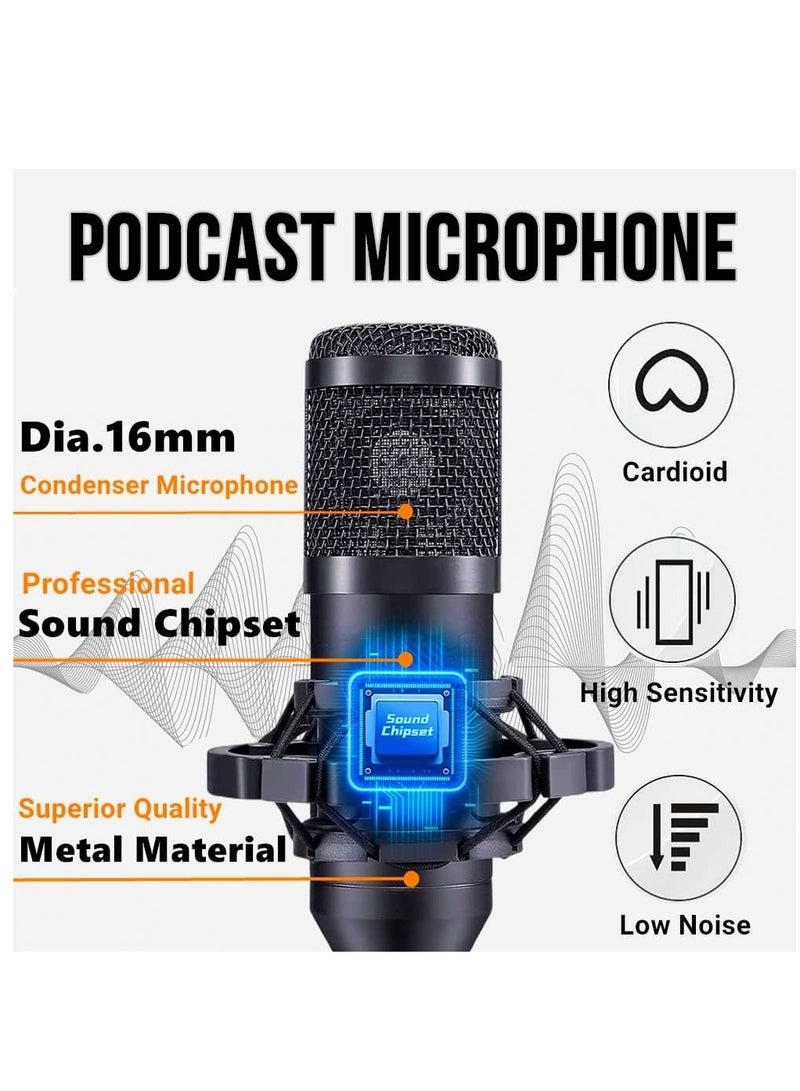 Live Broadcast Sound Card, Dual Channel, Improve Live Stream Sound Quality, Adjustable Bass and Treble, Two Microphone Ports, Live Sound Card for Karaoke  - Image 3