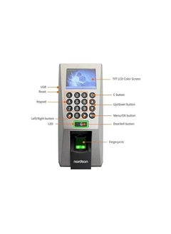 ZKTeco ZKTeco F18 Fingerprint Access Control & Time Attendance Terminal | High-Speed Biometric Reader | ZK-F18 | Optical Sensor | 3.5" TFT Display | RFID & WG26 Support  - Image 2