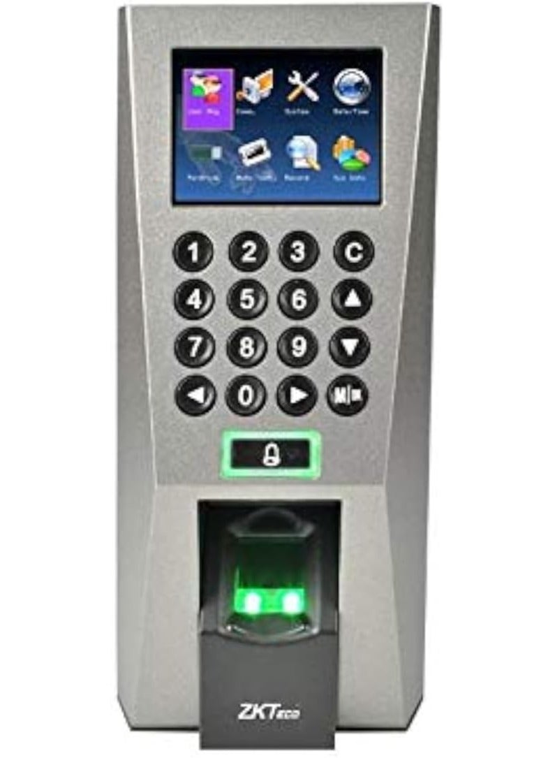 زد كيه تيكو ZKTeco F18 Fingerprint Access Control & Time Attendance Terminal | High-Speed Biometric Reader | ZK-F18 | Optical Sensor | 3.5" TFT Display | RFID & WG26 Support - Image 1