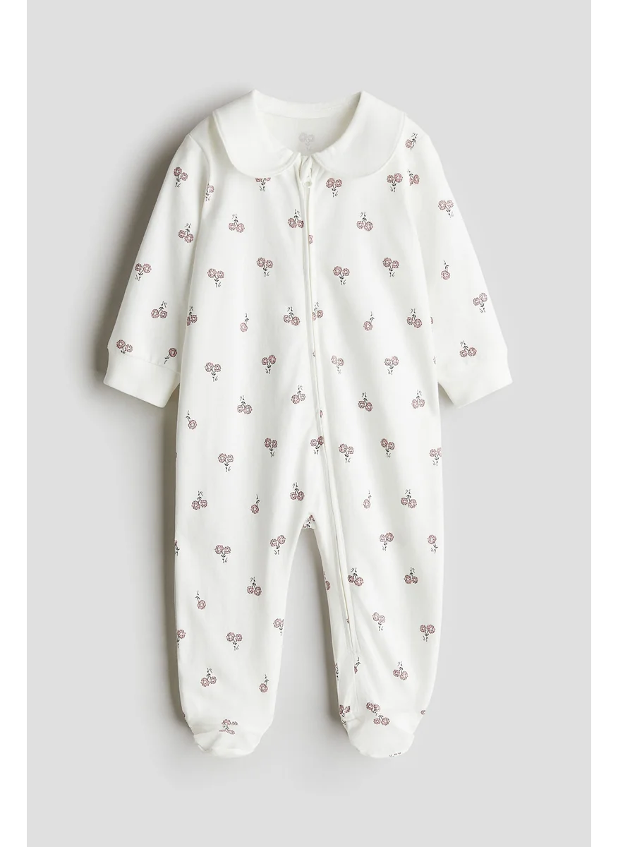 اتش اند ام Collared Zip-Up Sleepsuit