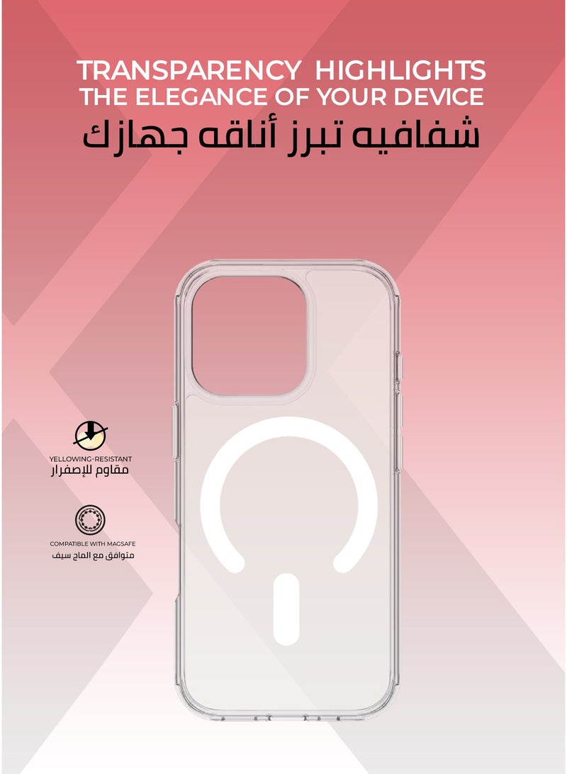 Xonda Elite 3-in-1 protection package for iphone 16 Pro - anti-yellowing transparent MagSafe cover, shatter-resistant privacy screen protection, high-definition camera lens protection. - Image 3