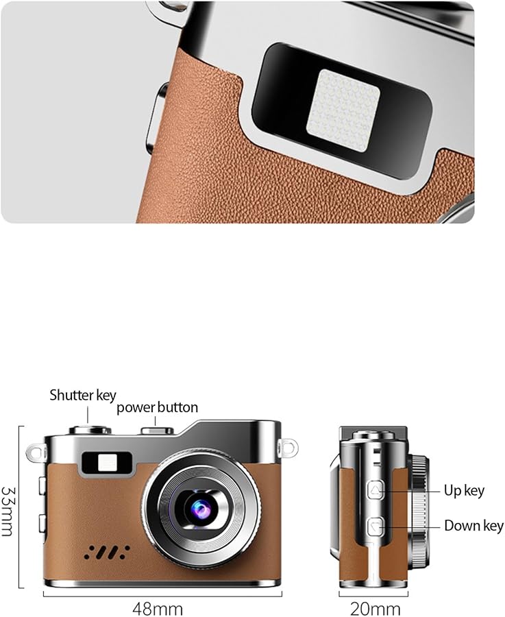 Retro Pocket Digital Camera 1080P Portable Travel Companion 32G For Beginners - Image 4