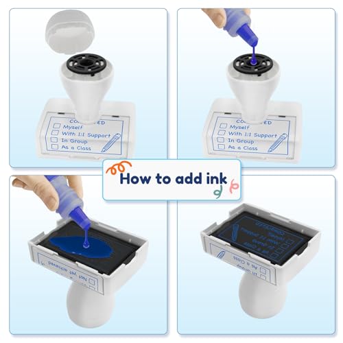 WAHXIAOSW Teacher Stamps,Checkbox Grading Teacher Stamps, Teacher Gifts, Classroom Teacher Stamp, Easy Grading, Improved Efficiency, Happy Teaching(Blue) - Image 3