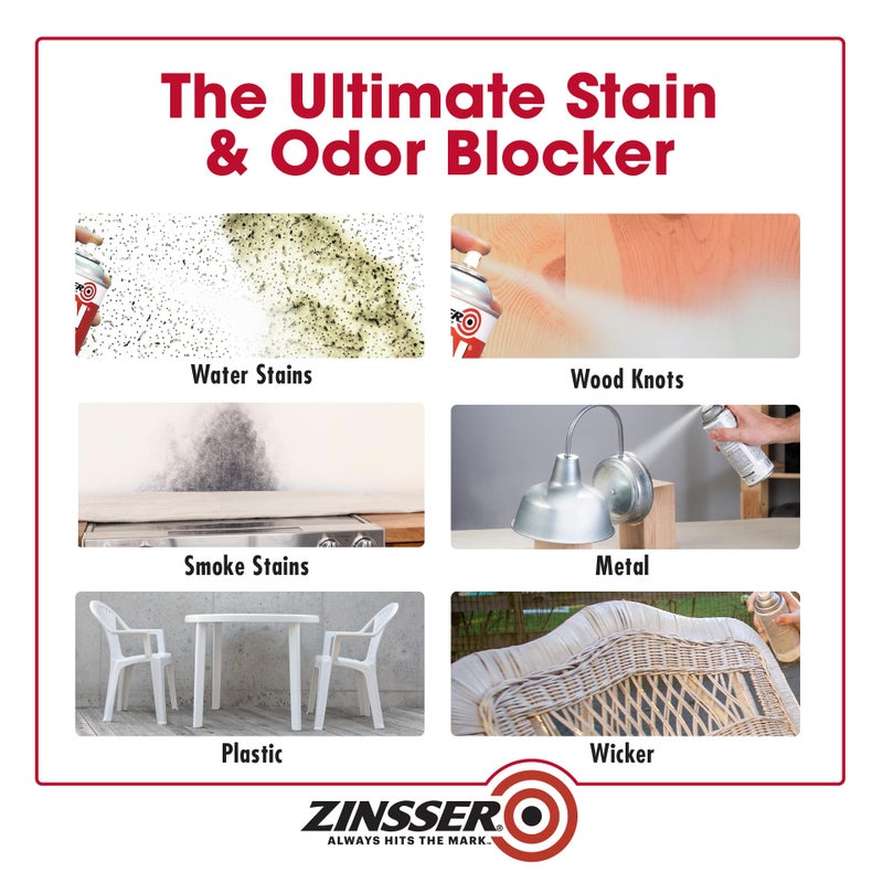 Zinsser رذاذ برايمر زينسر 01008، 13 أونصة، أبيض - Image 5