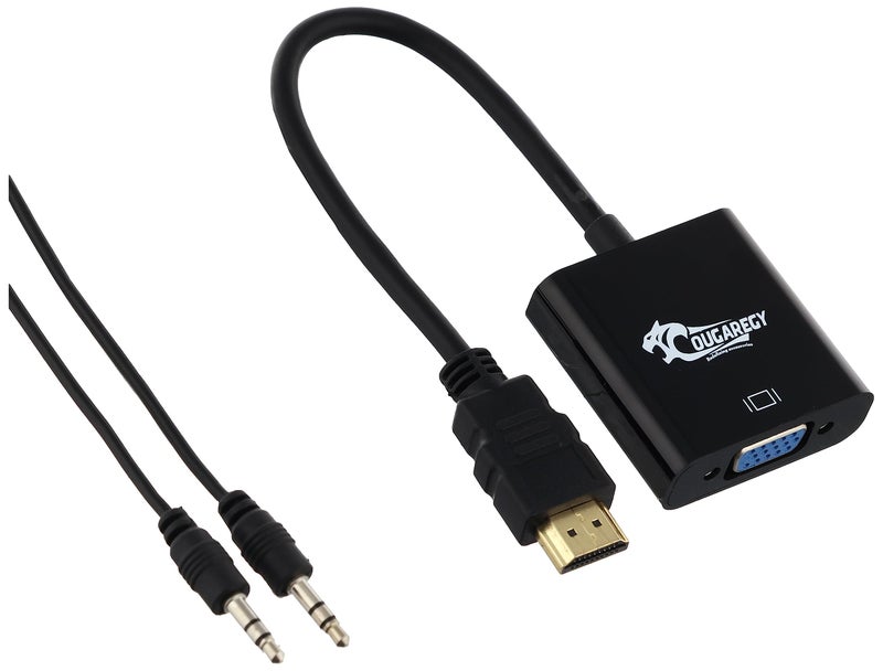 Hdmi to vga with audio converter connect hdmi device up to a vga port with audio supports 1080p full hd (dpl) - Image 1