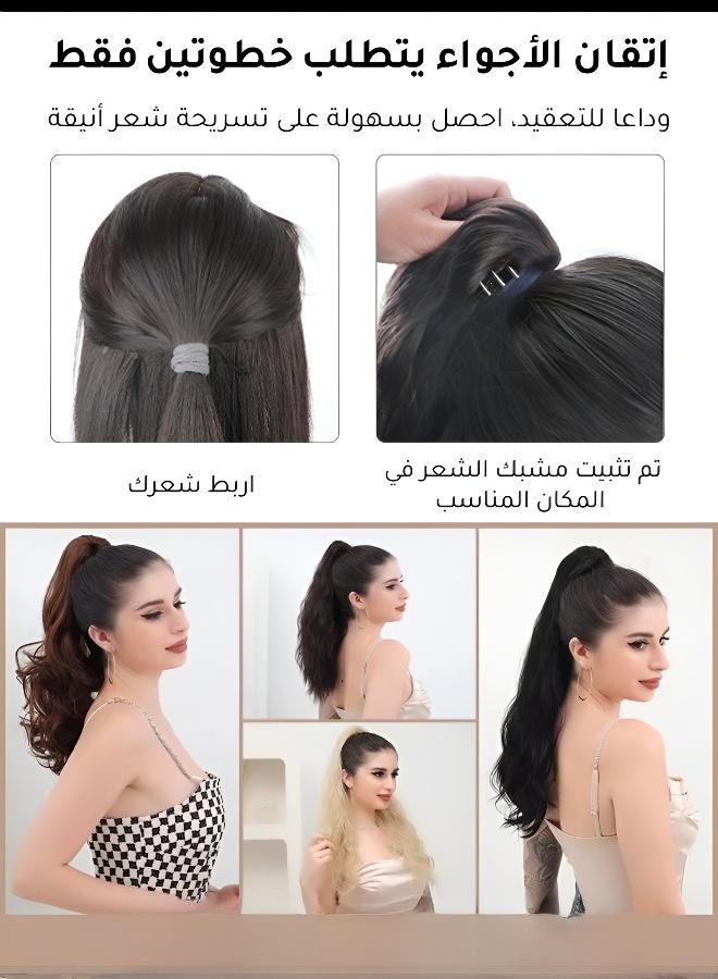 Instant Goddess Transformation with Ponytail Wave Wig - Image 4