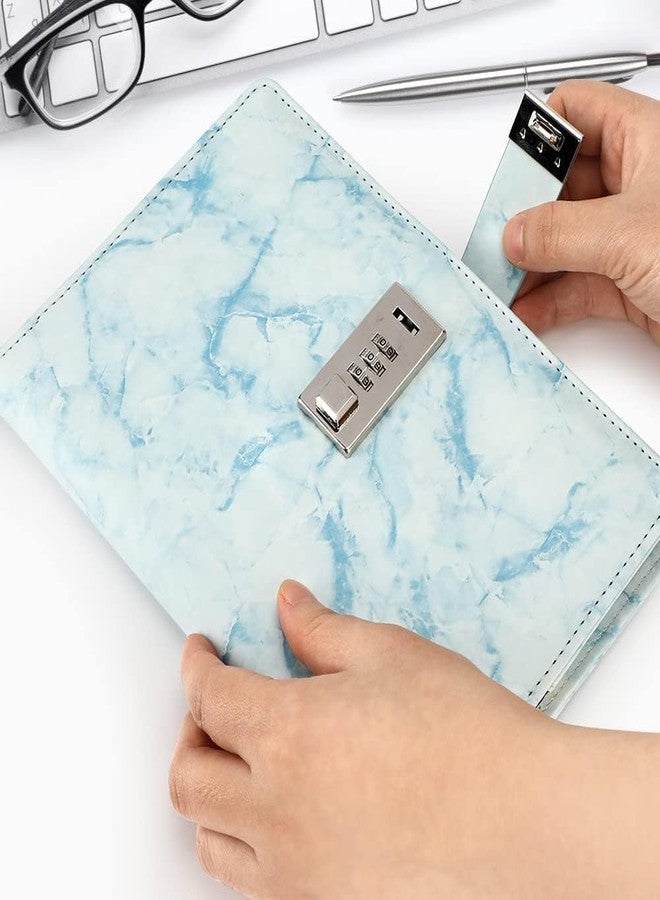 Sarjak Diary with Lock, A5 PU Leather Journal with Lock 200 Pages Lock Journal Password Protected Notebook with Pen & Gift Box, Lock Diary Planner Organizer for Men and Women 8.6x5.8in (Multicolour) - Image 5