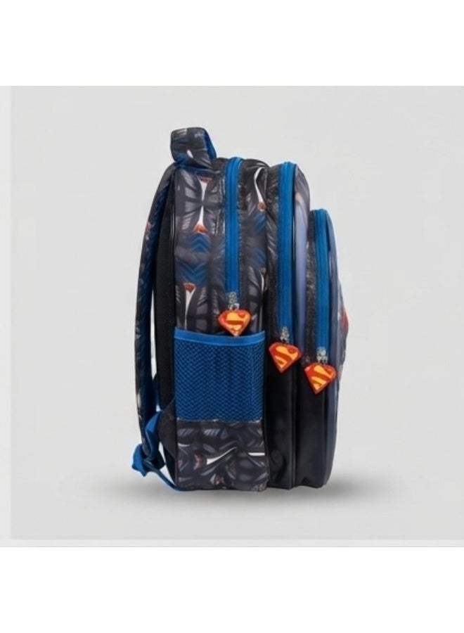SUPERMAN Boys school backpack bag with 3D superman print,36x30x20 cm - Image 2