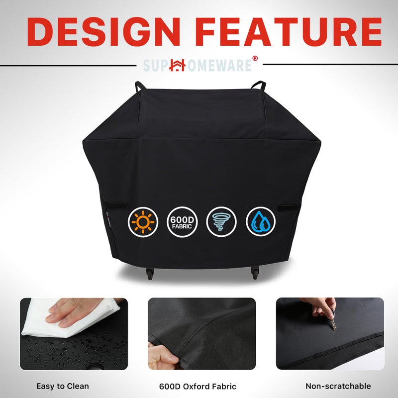 Suphomeware Grill Cover for Ninja FlexFlame Propane Grill, Heavy Duty 600D Polyester Grill Accessories for Ninja PG300&PG301 Series, Compatible with XSKPGCVR - Image 2