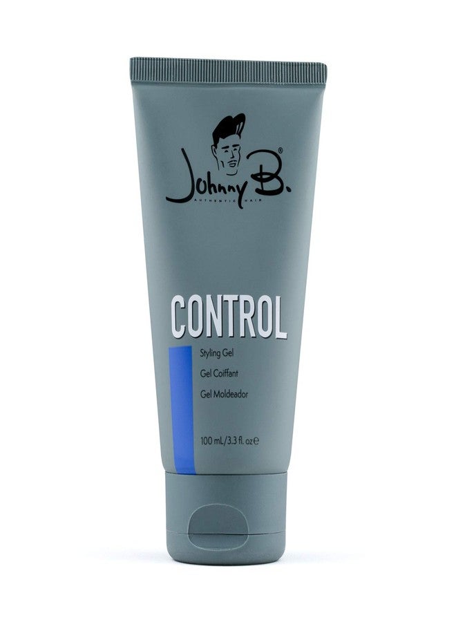 JOHNNY B. Control Alcohol-Free Hair Styling Gel, Strong Hold, All Hair Types 3.3 oz. - Image 1